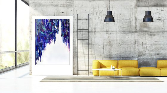 Spring Rain, 92 x 122cm, Abstract painting for the Home, Hallway, Office, Shop, Restaurant or Hotel