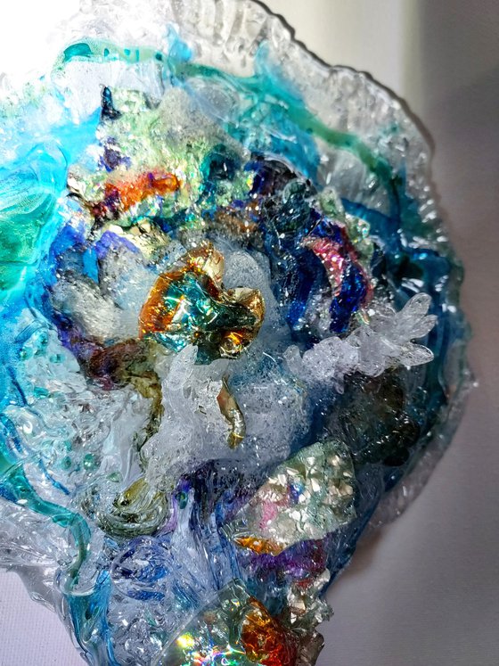 Glass Sculpture Ocean