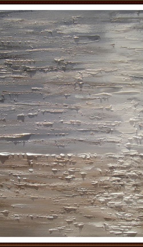 UNTITLED SEA LARGE SIZE original painting CONTEMPORARY palette knife GIFT MODERN URBAN ART OFFICE ART DECOR HOME DECOR GIFT IDEA by Monika Luniak