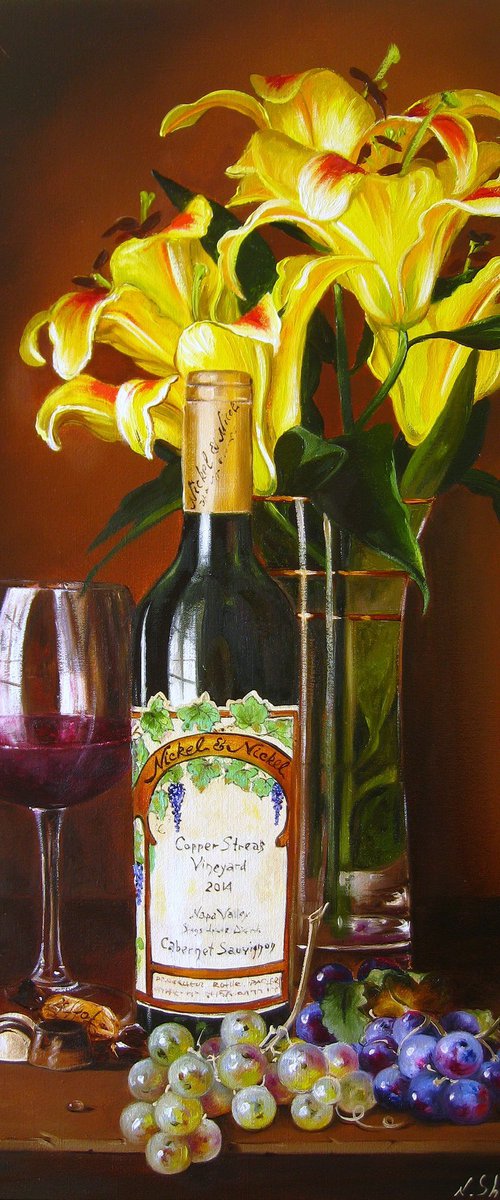 Wine bottle from Napa valley by Natalia Shaykina