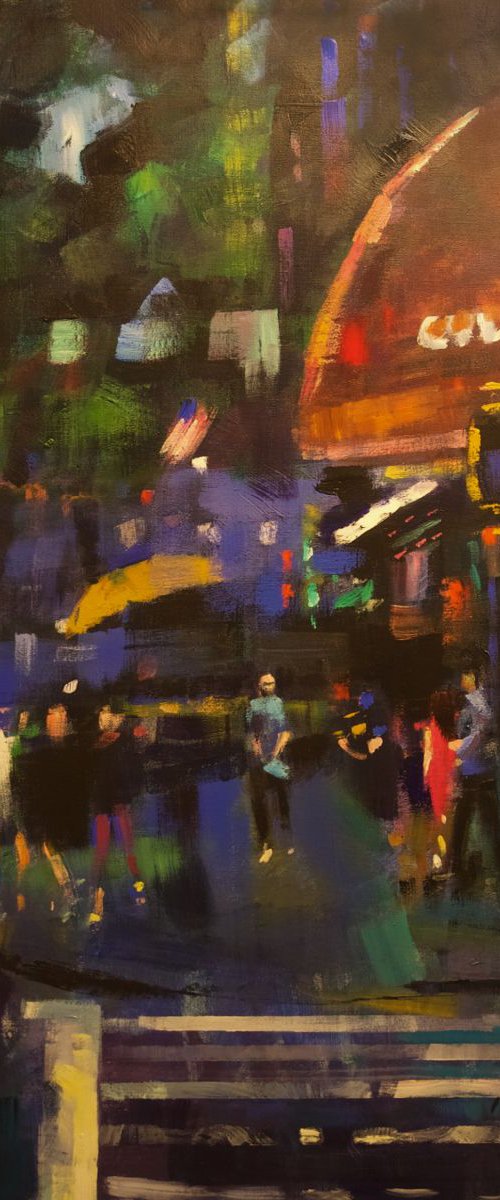 Evening NYC Street Corner by Andre Pallat