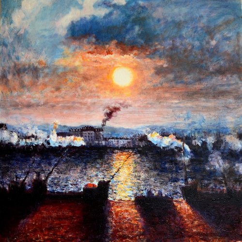 Impression of Sunset, Rouen by JON PAUL WILSON