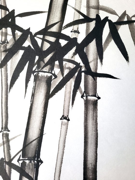 Bamboo forest - Bamboo series No. 2120 - Oriental Chinese Ink Painting