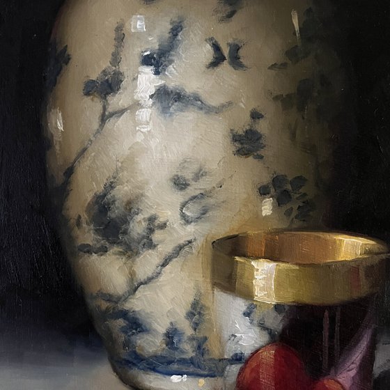 Raspberries and ginger jar