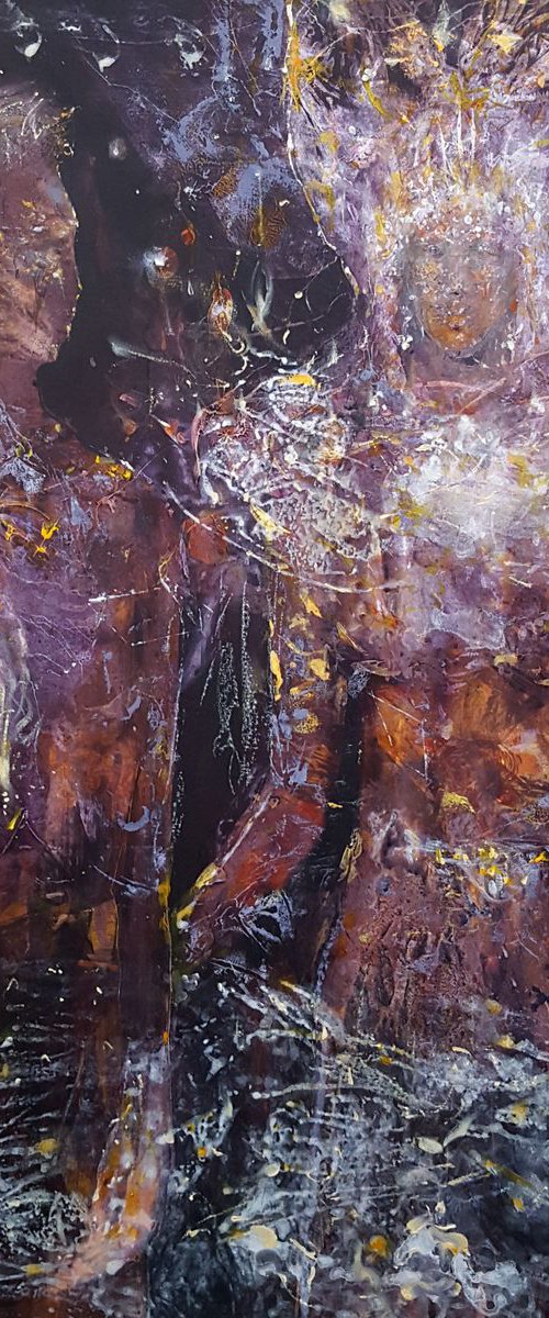 LARGE LOVE COUPLE WEDDING NIGHT INCANDESCENT BODIES ATRACTION HUMAN DESIRE BY O KLOSKA by Kloska Ovidiu