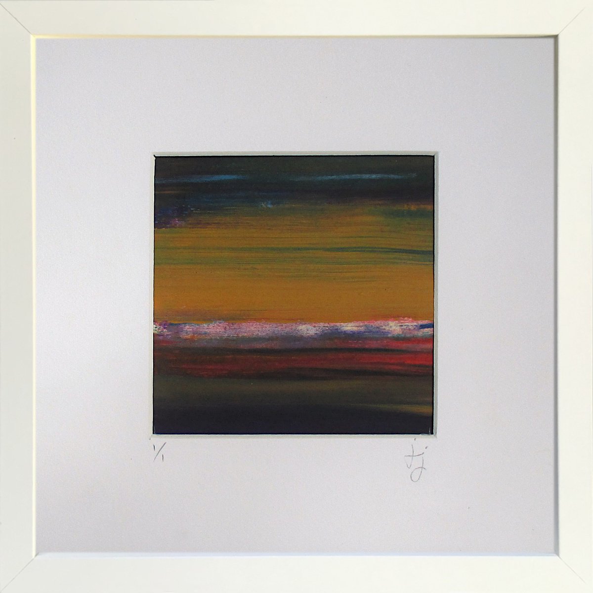 Rush 4 - Framed abstract painting by Jon Joseph