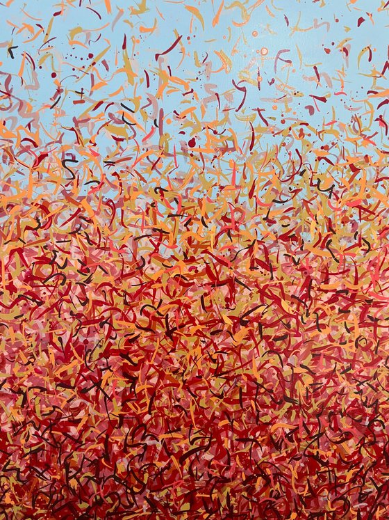 Woolundunga 200 x 97cm acrylic on canvas