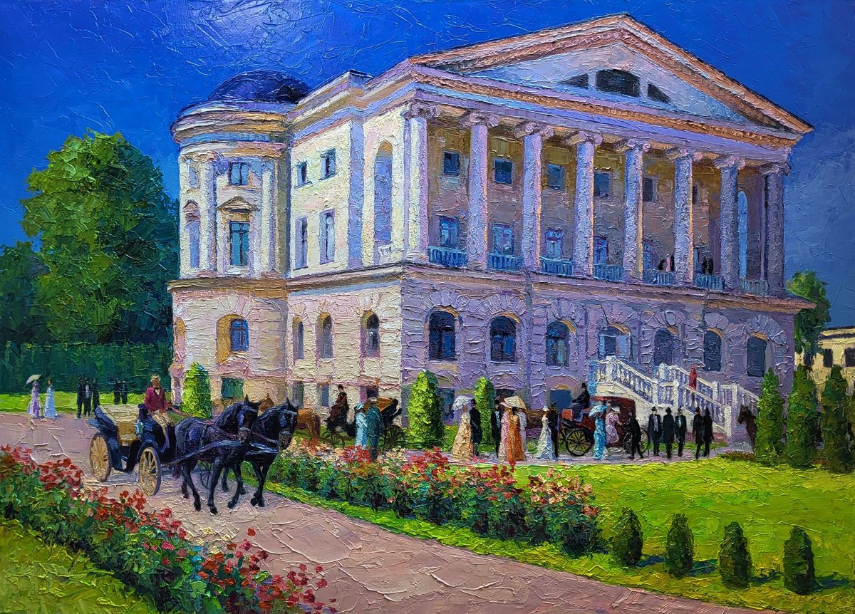 Estate Outside The City By Boris Serdyuk, 43 X 31, Artwork For Sale On Artfinder