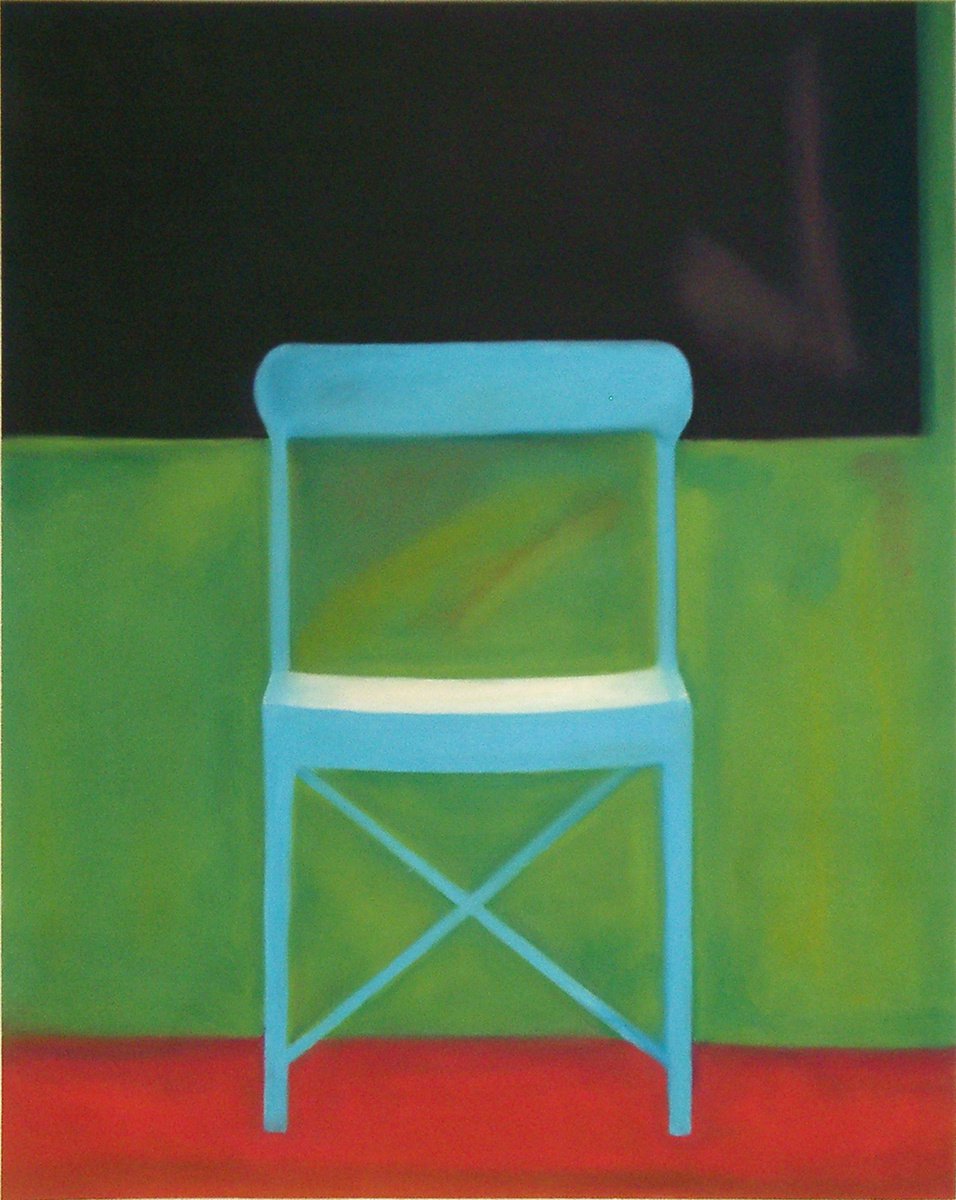 Blue Cafe Seat by Kevin Jackson
