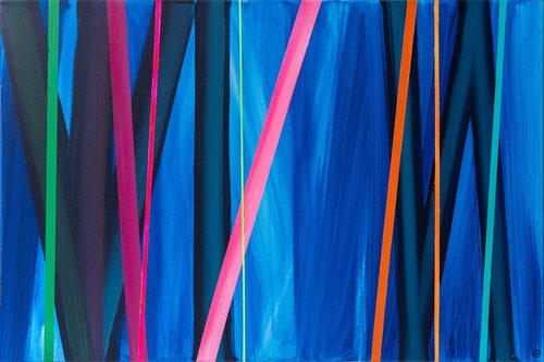 Abstract Spectrum in Blue 5 (AV Art) by Joseph Villanueva
