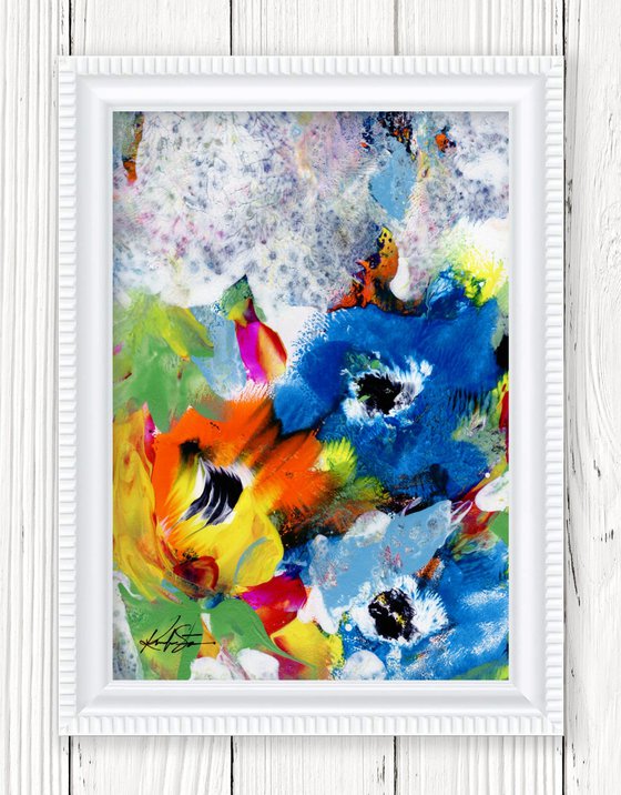 Blooming Magic 151 - Framed Floral Painting by Kathy Morton Stanion