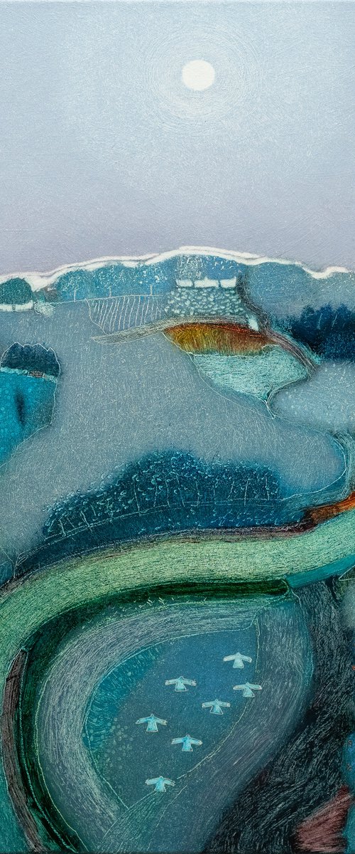 There's a full moon rising by Rob   van Hoek