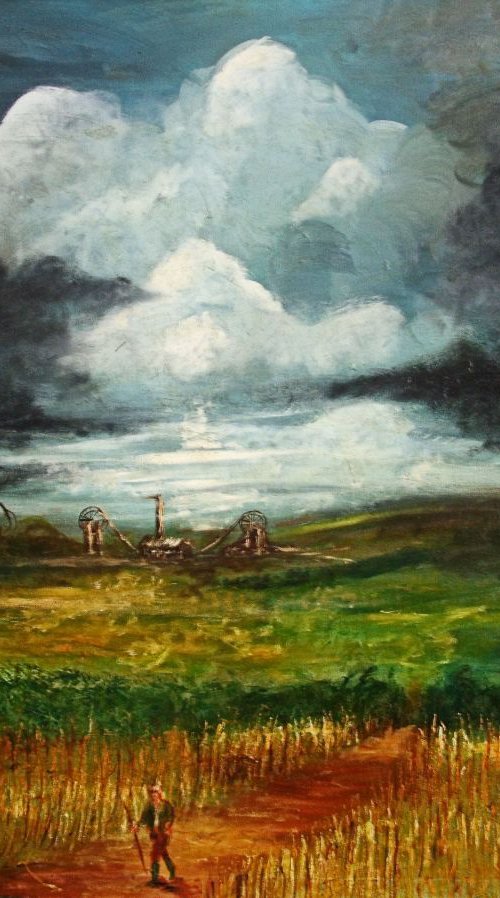 View of Ruined Pitt (Oil on Canvas 30x40 inch) by Jack Bagley