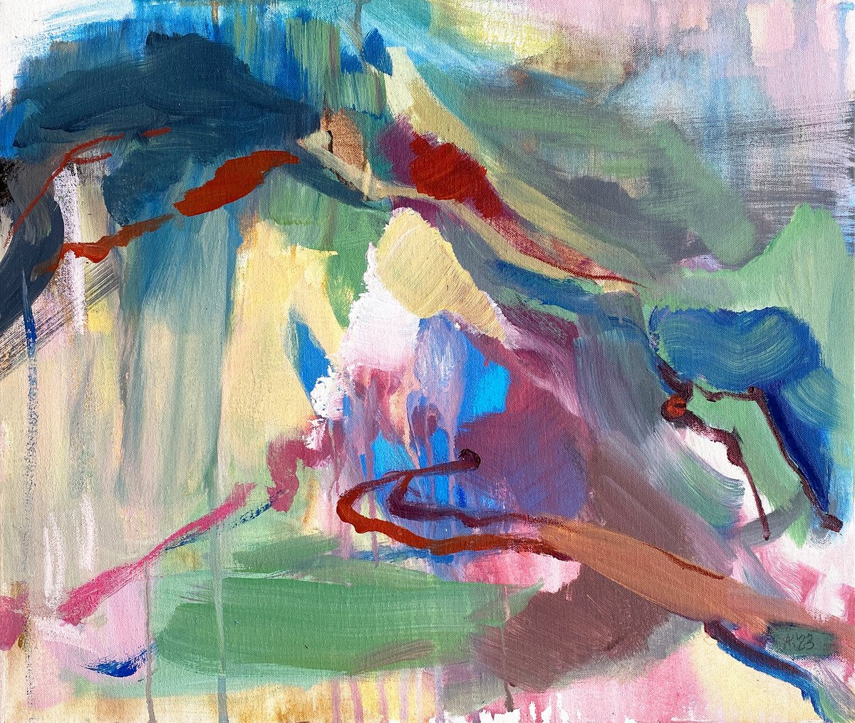 Abstract Landscape by Asta Kulikauskaite Krivickiene