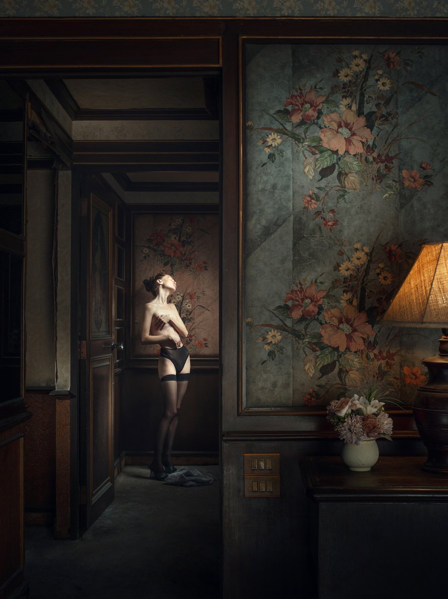 Photorealistic Portrait Photograph By Dmitry Ersler, 27 X 35, The Ceremony. Two., Original Artwork