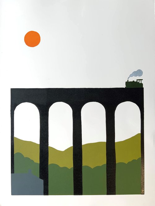Cynghordy Viaduct 1961 by Paul Rickard