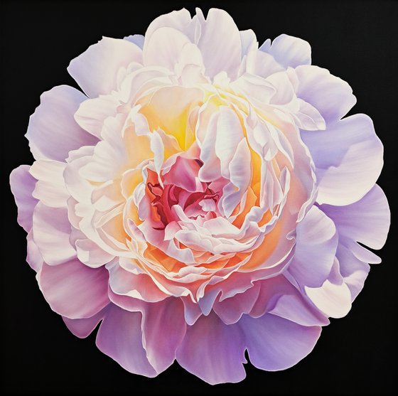 "Sunny peony", floral art