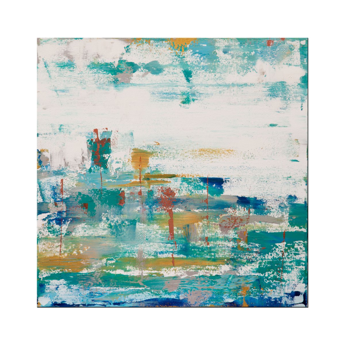 Abstract Acrylic Painting By Hilary Winfield, 20 X 20, Ascension 18, Original Artwork