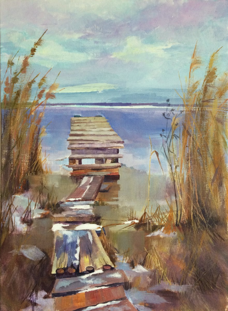 Old pond. 30X40cm by Alla Cherniavska