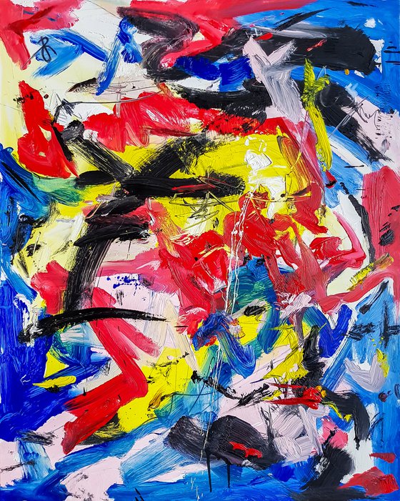 "Irrebressible" Abstract Expressionism painting