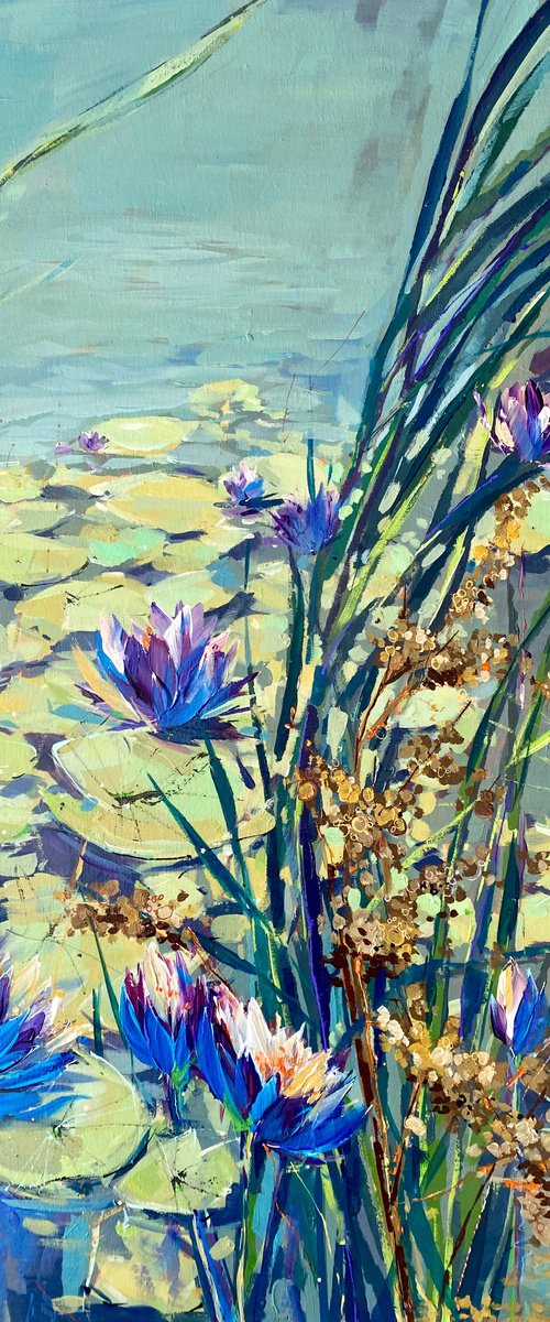 Flowering Water Lillies by Irina Rumyantseva