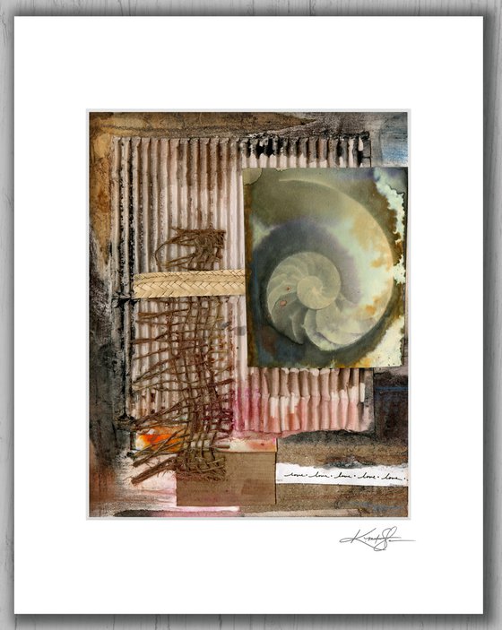 Elemental Tranquility 3 - Nautilus Shell Art by Kathy Morton Stanion