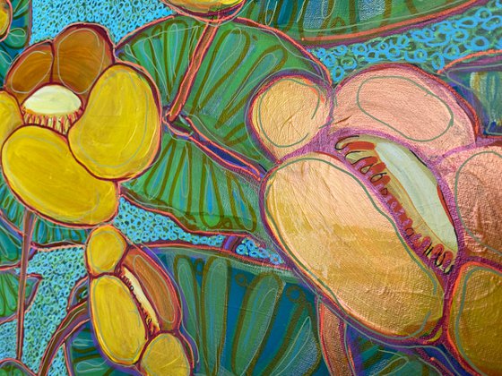 Yellow water Lilies