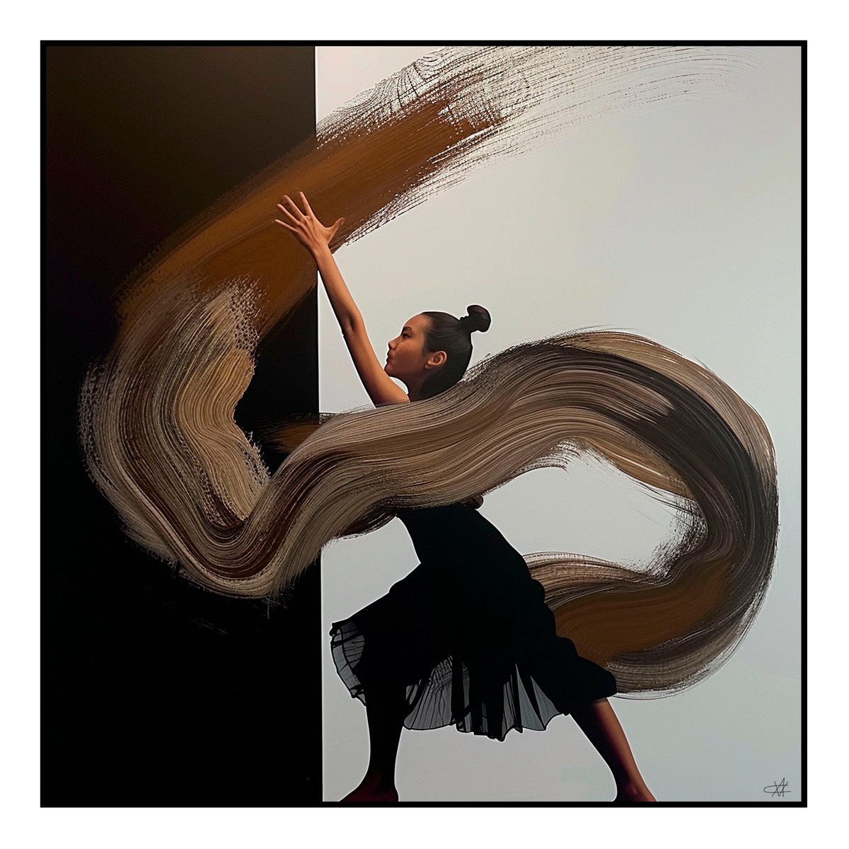 Portrait Print By Anzhelika Klimina, 17 X 17, Flap Of A Wing, Original Artwork