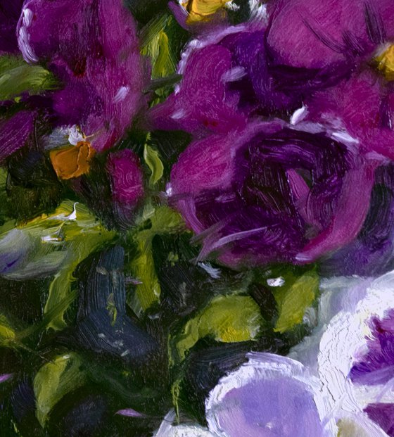 Pansies in the Garden