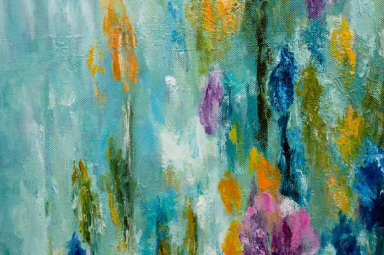 XL size abstract emotional painting Recollection of Spring