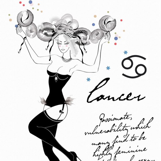 Cancer - Cancro - Astrology - Zodiac - AstroPinup - Pinup Girl - Erotic - Birthday - Gift