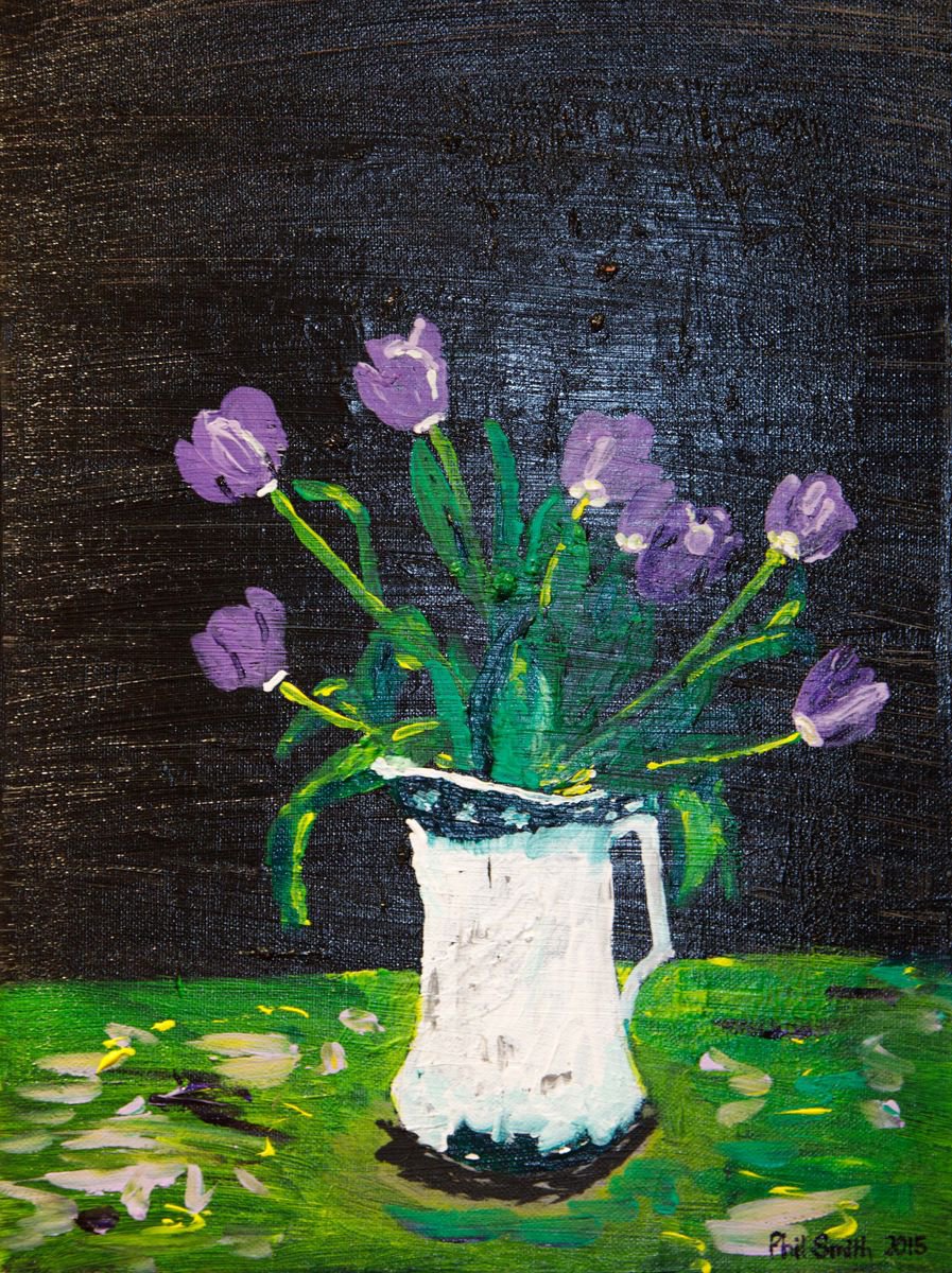 Tulips in a Vase by Phil Smith
