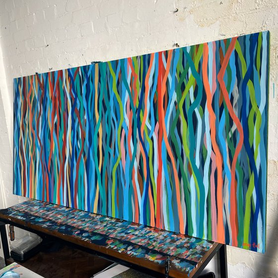 Shadow Funk - 200 x 97cm acrylic on canvas