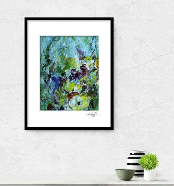 Floral Fall 30 - Floral Abstract Painting by Kathy Morton Stanion