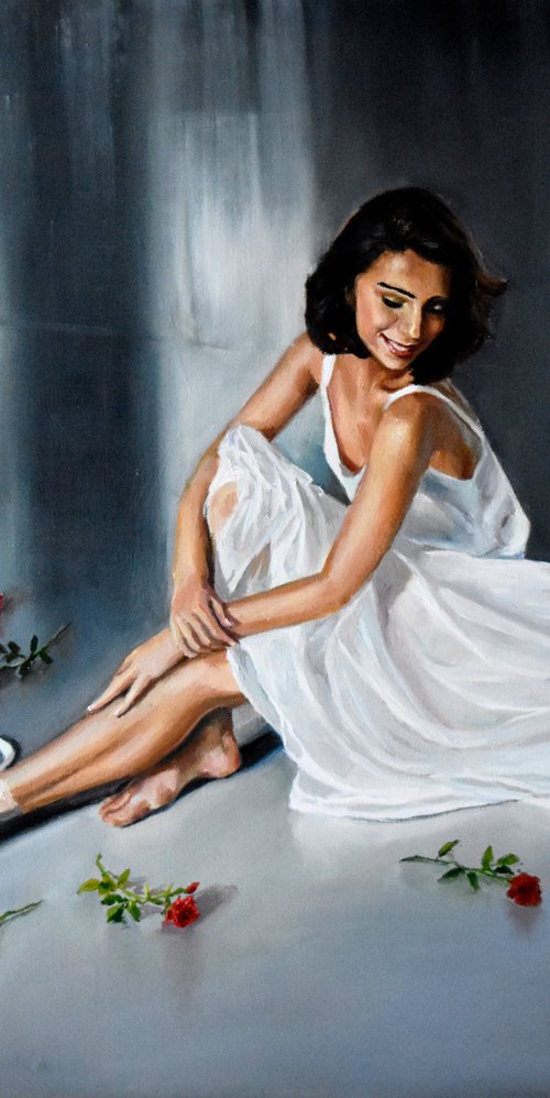 The lover of roses by Serghei Ghetiu