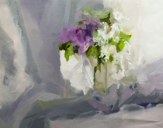 Contemporary painting / oil on canvas - Spring Poesy, 65x50cm