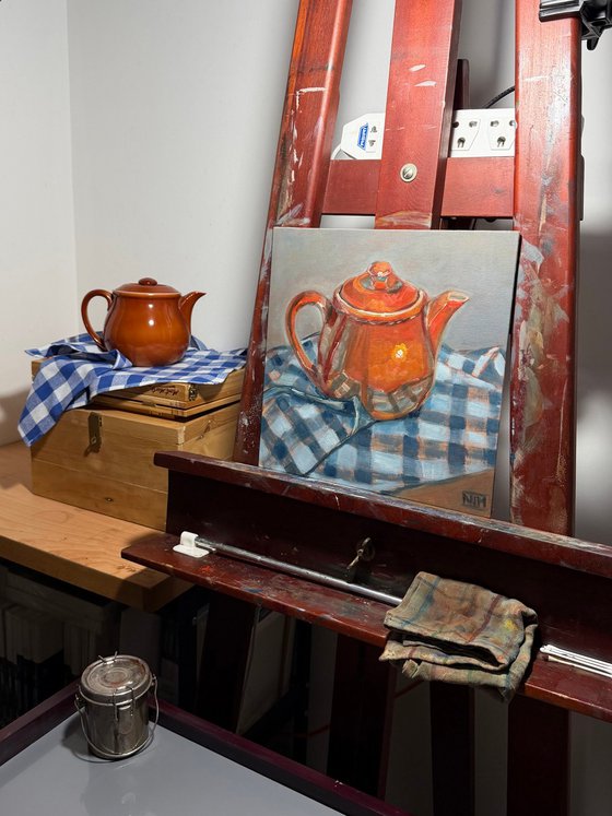 Orange Teapot