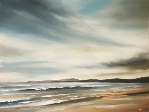 Winds Of Change - Original Seascape Oil Painting on Stretched Canvas by MULLO ART