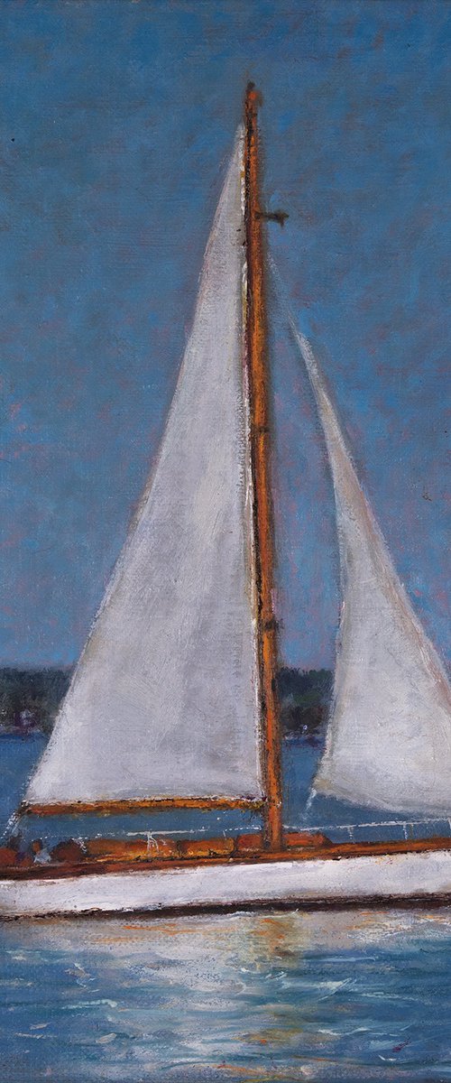 Boat on Sea by Manfred Zak