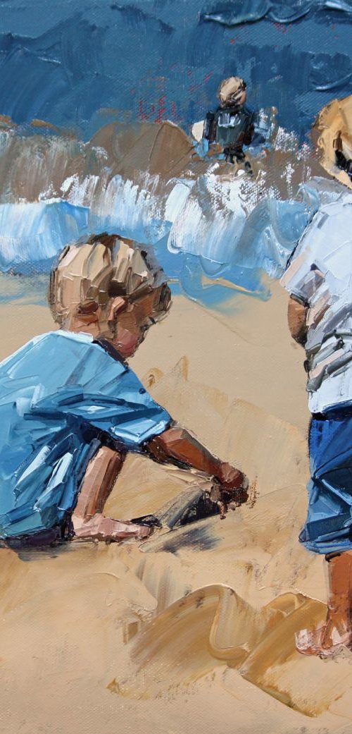 Sand Play Petite IV by Claire McCall