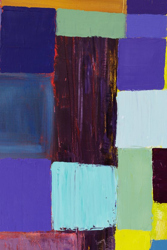 Squares / Yellow Purple