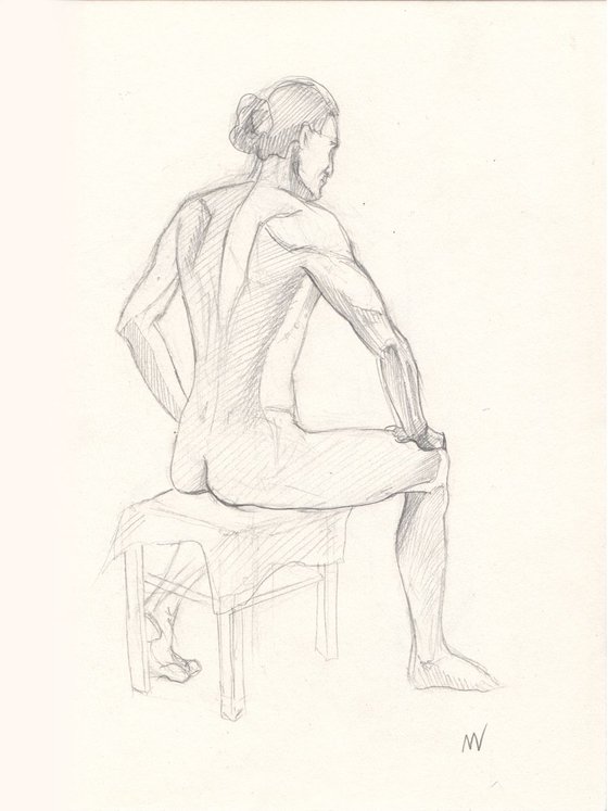 Sketch of Human body. Man.51