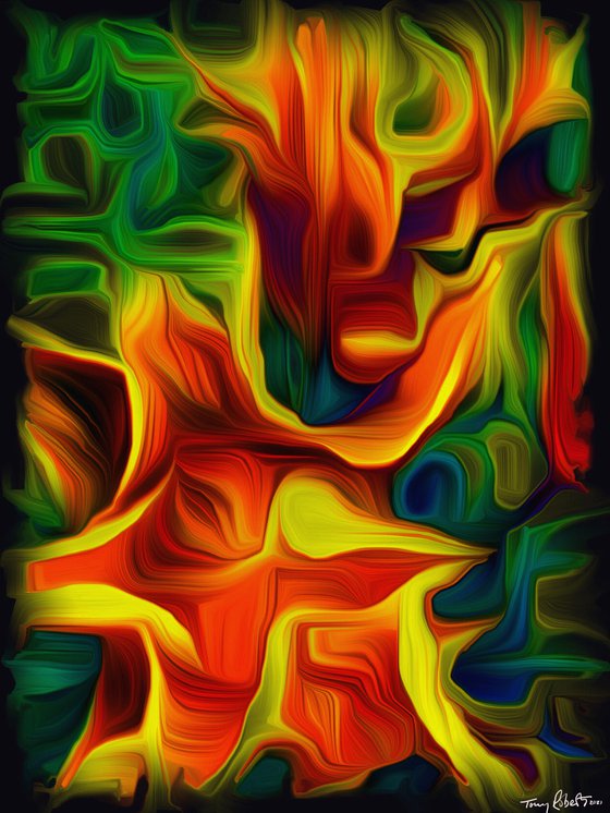 Abstract - orange tulip