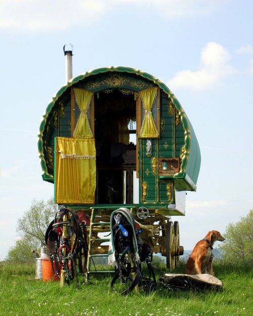 Gypsy Bowtop Caravan by oconnart