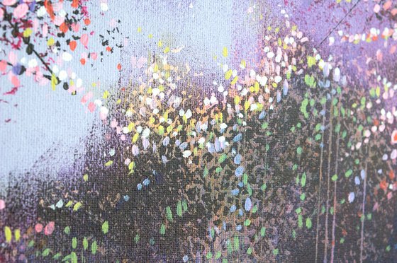 Blossom Trees By Moonlight