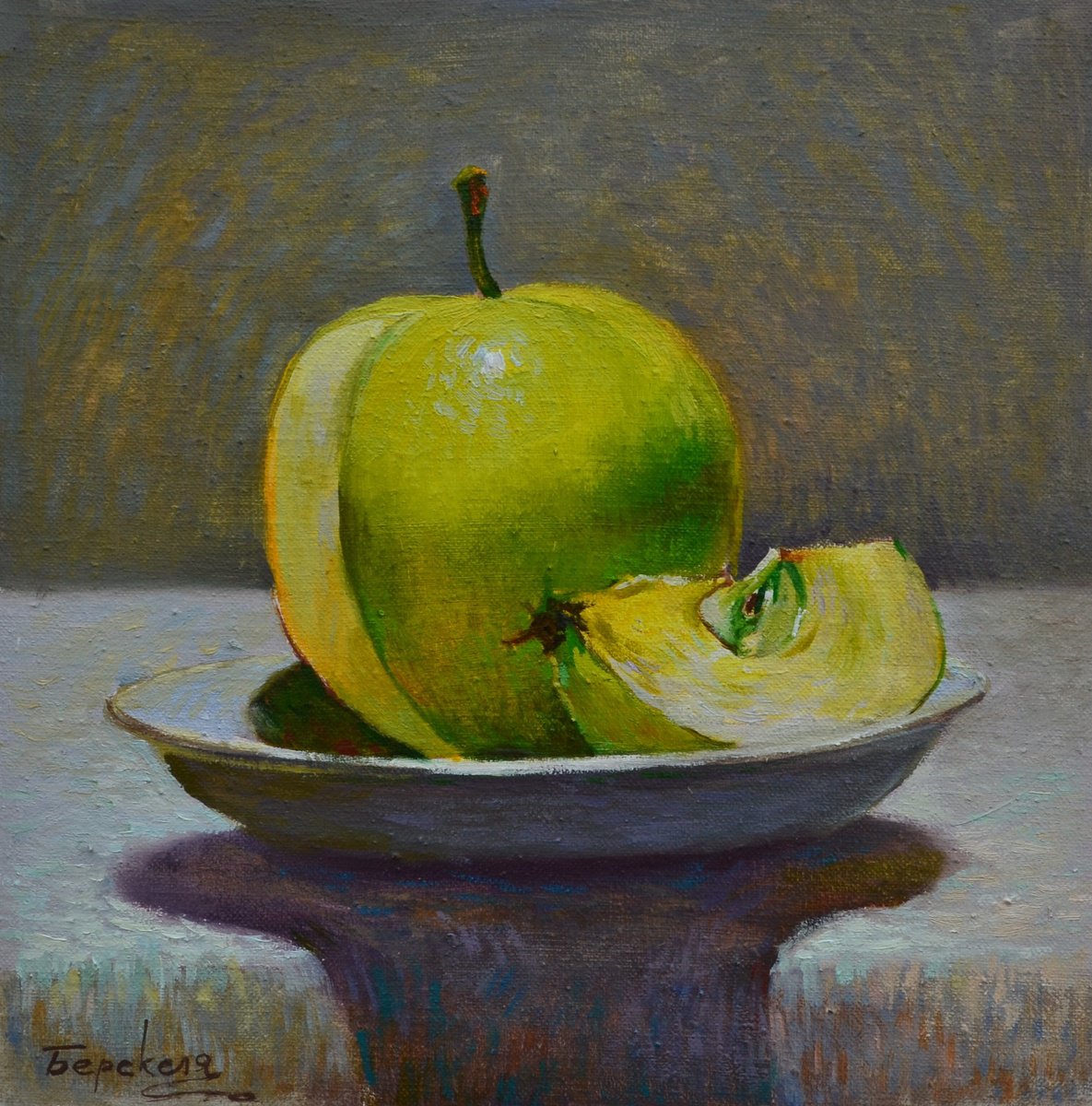 Green apple by Andriy Berekelia