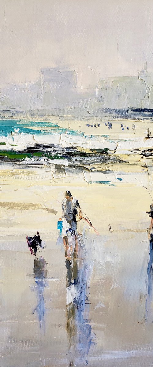 Landscape in turquoise tones by Irina Alexandrina