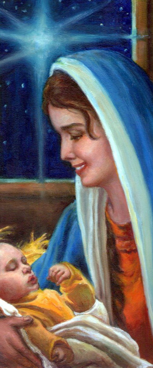 Mary and Child 3 by QI Debrah