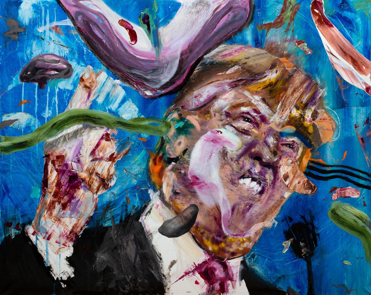 Donald Trump expression portrait by Alexander Moldavanov