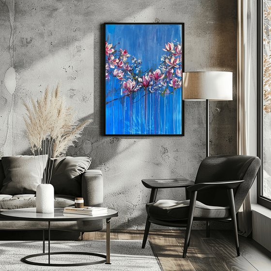 Magnolia Oil Painting